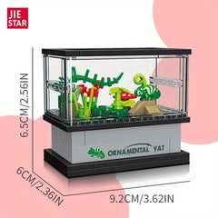 63pcs Building Blocks Fish Tank Decoration Toys