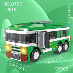 City Car Small Particle Building Blocks Kids' Educational Toys