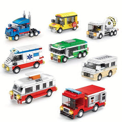City Car Small Particle Building Blocks Kids' Educational Toys
