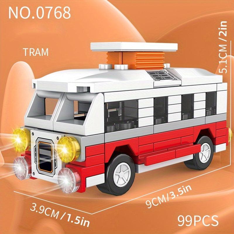 City Car Small Particle Building Blocks Kids' Educational Toys