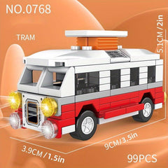 City Car Small Particle Building Blocks Kids' Educational Toys