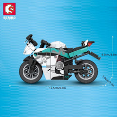 Motorcycle Building Blocks Car Model Building Blocks Gift Toys Holiday DIY