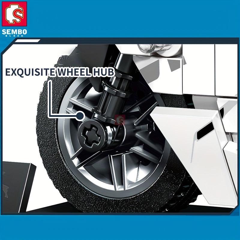 Motorcycle Building Blocks Car Model Building Blocks Gift Toys Holiday DIY