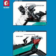 Motorcycle Building Blocks Car Model Building Blocks Gift Toys Holiday DIY