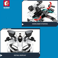 Motorcycle Building Blocks Car Model Building Blocks Gift Toys Holiday DIY
