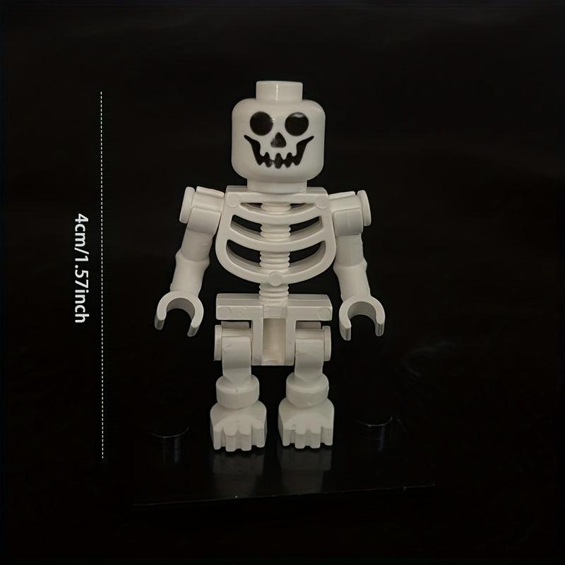 Skeleton Doll Building Blocks Halloween Scene Construction Building Model