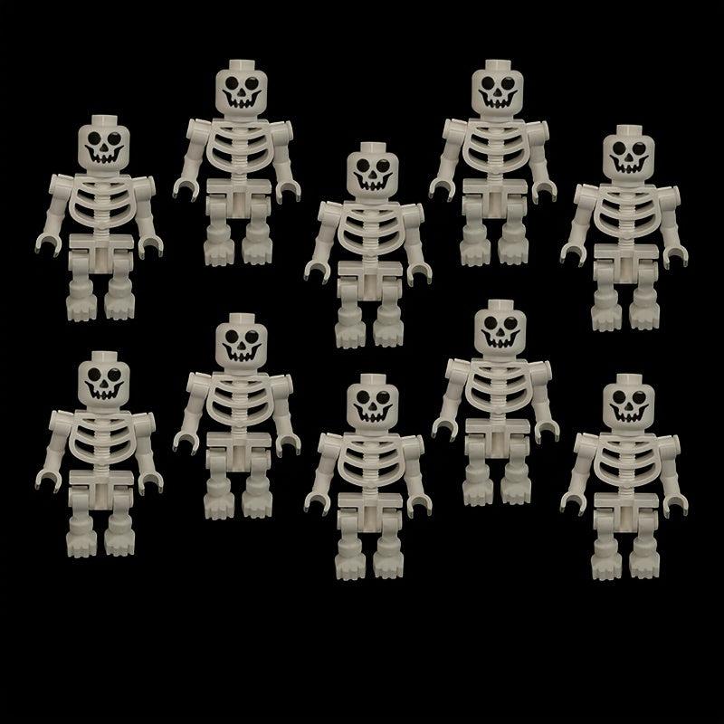 Skeleton Doll Building Blocks Halloween Scene Construction Building Model