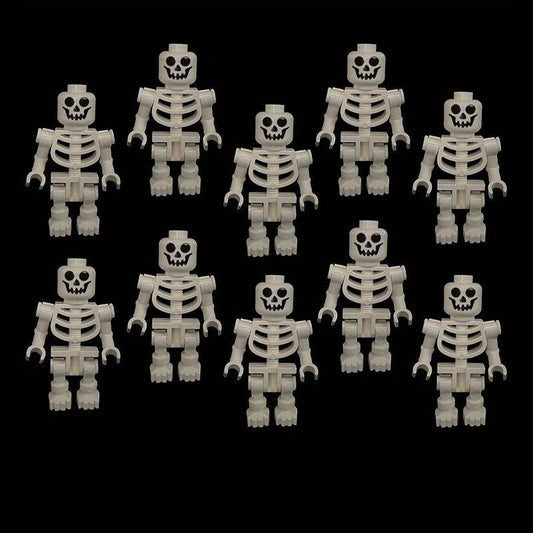 Skeleton Doll Building Blocks Halloween Scene Construction Building Model