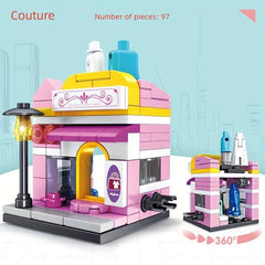 Mini Street View Building Blocks Toy Set for Girls
