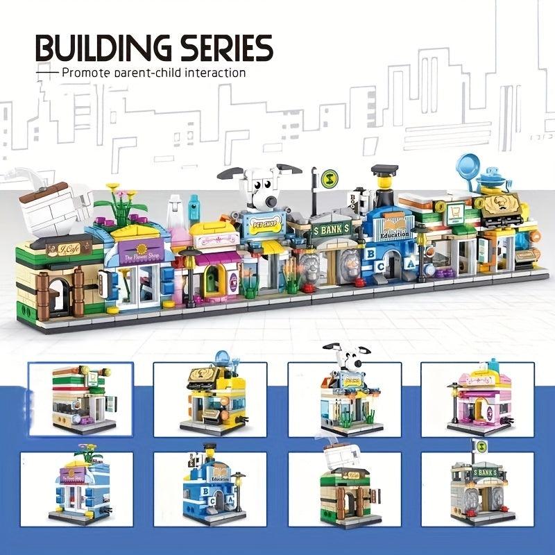 Mini Street View Building Blocks Toy Set for Girls
