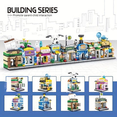 Mini Street View Building Blocks Toy Set for Girls