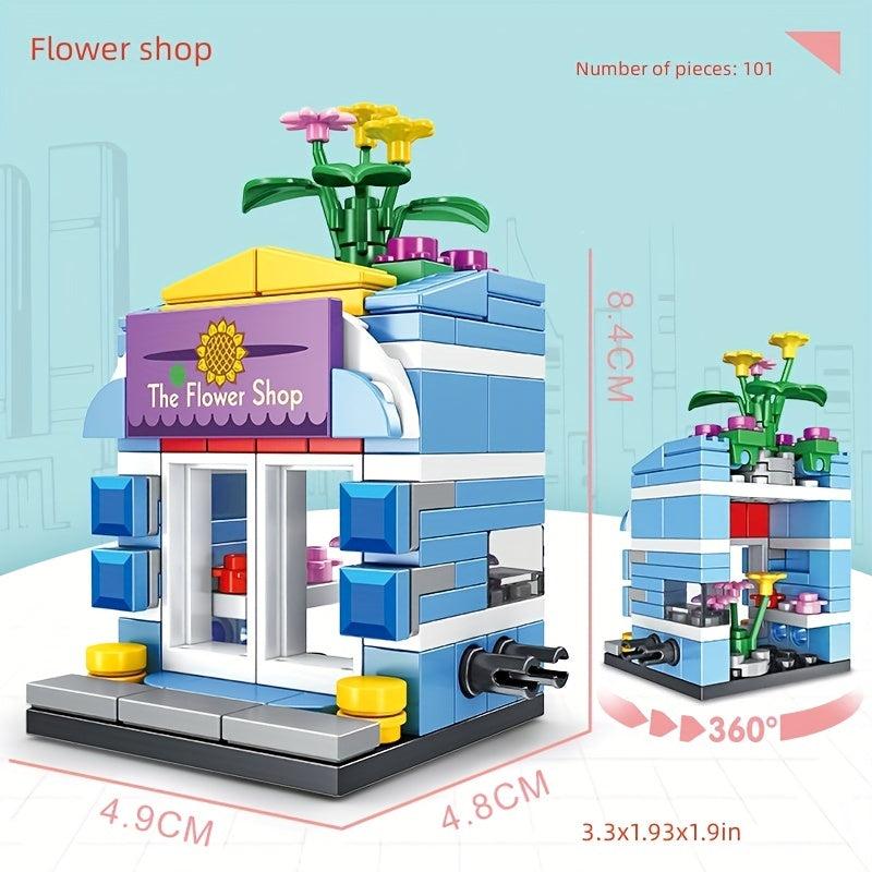 Mini Street View Building Blocks Toy Set for Girls