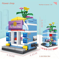 Mini Street View Building Blocks Toy Set for Girls