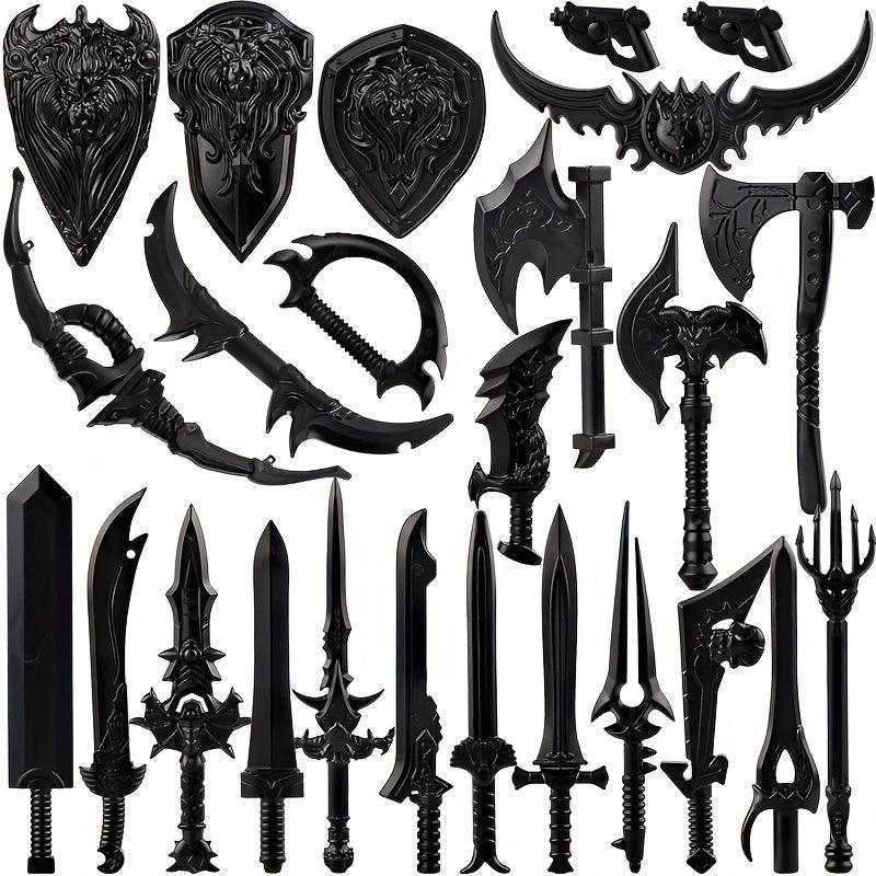 Create Mini Custom Accessories w/ Fun Building Blocks Weapon Series Dolls
