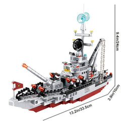 651pcs Aircraft Carrier Building Blocks Kids Toys