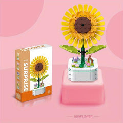 Creative Flower Building Blocks Kit Children's Toys Plants Building Set