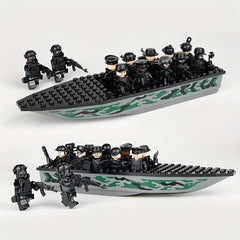 Speedboat Building Block Assembly Toy Set for Kids