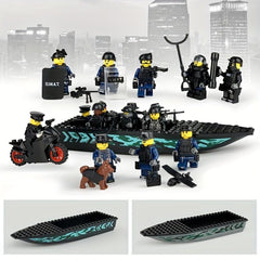 Speedboat Building Block Assembly Toy Set for Kids