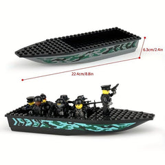 Speedboat Building Block Assembly Toy Set for Kids