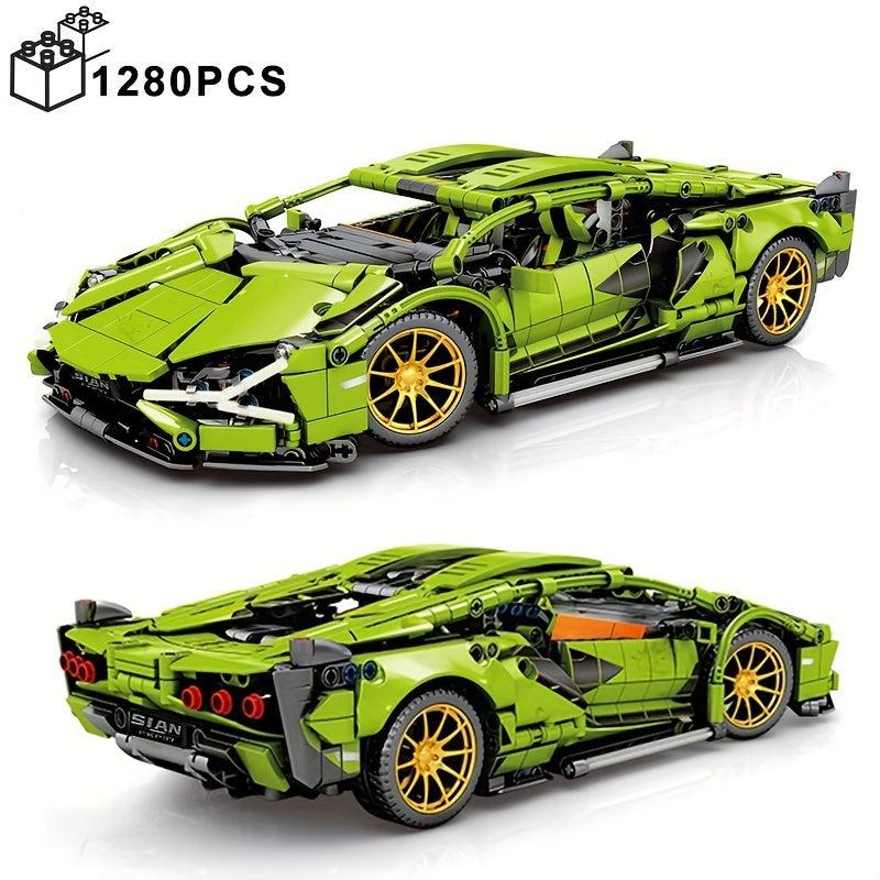 1280pcs City Speed Vehicle Building Blocks Set for Kids Boys