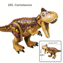 DIY Jurassic Dinosaurs T Rex Triceratops Building Toy Blocks