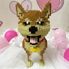Shiba Inu Dog Building Blocks Toy for Kids