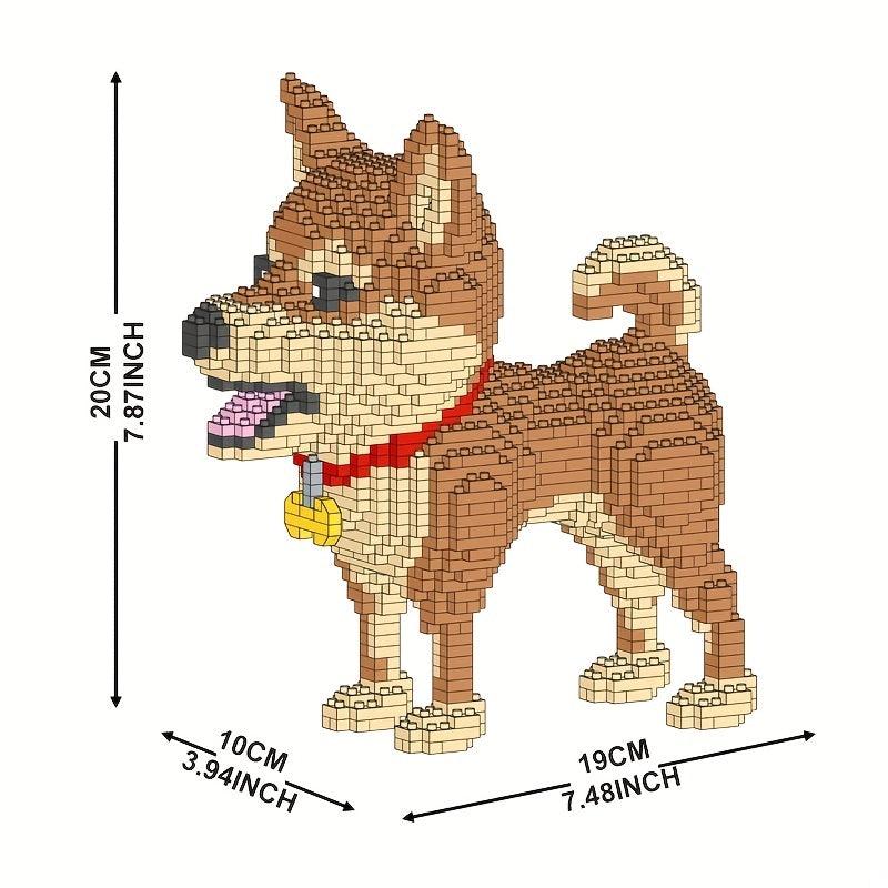 Shiba Inu Dog Building Blocks Toy for Kids