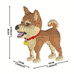 Shiba Inu Dog Building Blocks Toy for Kids