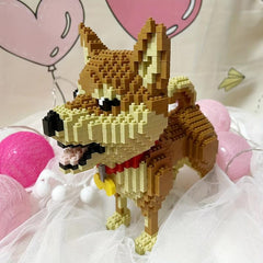 Shiba Inu Dog Building Blocks Toy for Kids