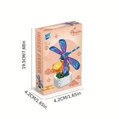 Immortal Flower Butterfly Dragonfly Building Blocks Toy Set