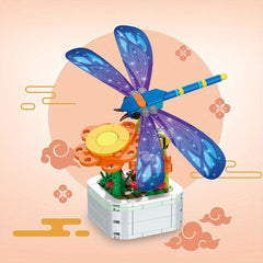 Immortal Flower Butterfly Dragonfly Building Blocks Toy Set