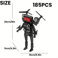 185pcs TV Man Building Blocks Set for Game Fans Creative Toys for Kids