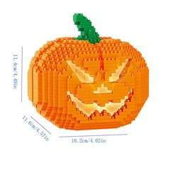 Halloween Pumpkin Lights Building Blocks Toys