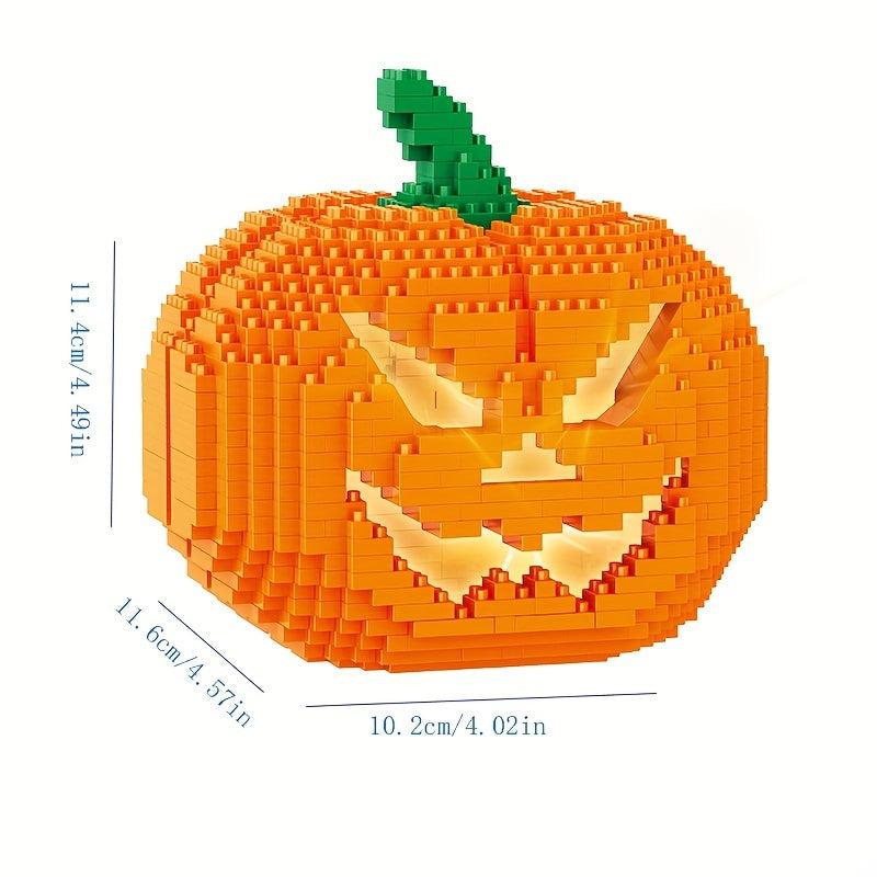 Halloween Pumpkin Lights Building Blocks Toys