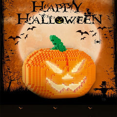 Halloween Pumpkin Lights Building Blocks Toys