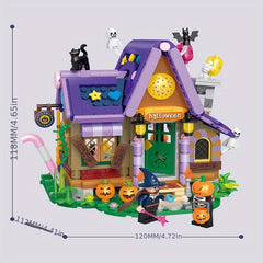 Halloween Pumpkin Lights Building Blocks Toys