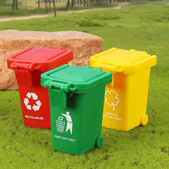 3pcs Trash Can Building Blocks Educational Toys
