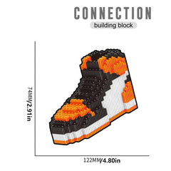 Building Block Basketball Shoes Model Toy Sneakers Set DIY Assembly Blocks