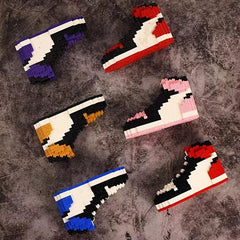 Building Block Basketball Shoes Model Toy Sneakers Set DIY Assembly Blocks