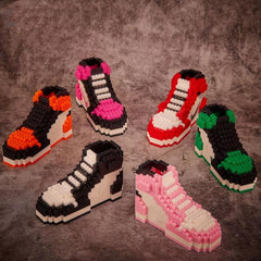Building Block Basketball Shoes Model Toy Sneakers Set DIY Assembly Blocks
