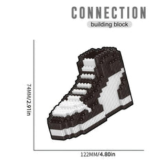 Building Block Basketball Shoes Model Toy Sneakers Set DIY Assembly Blocks