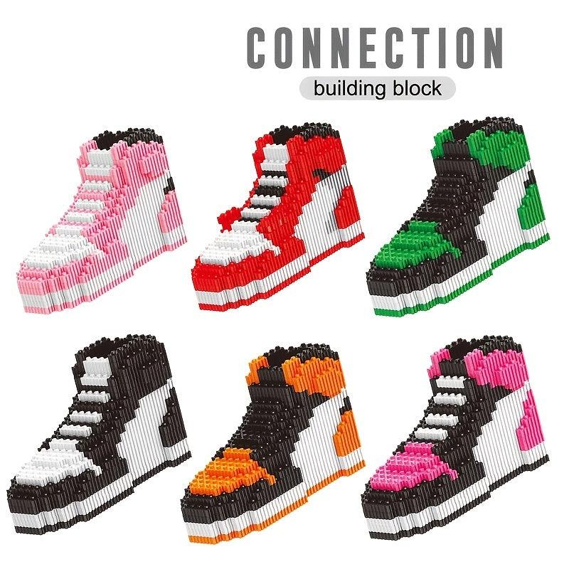 Building Block Basketball Shoes Model Toy Sneakers Set DIY Assembly Blocks
