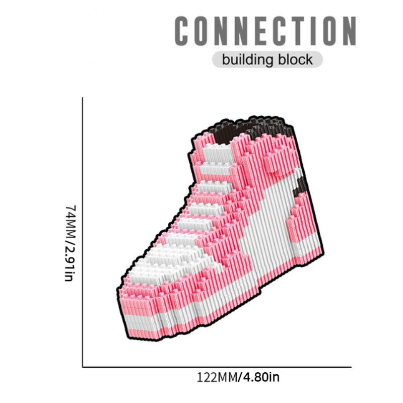 Building Block Basketball Shoes Model Toy Sneakers Set DIY Assembly Blocks