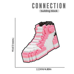 Building Block Basketball Shoes Model Toy Sneakers Set DIY Assembly Blocks