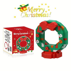 Mini Building Blocks Christmas Tree Sock Garland Model Gift