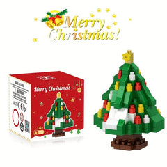 Mini Building Blocks Christmas Tree Sock Garland Model Gift