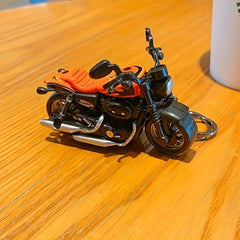 Mini Motorcycle Toy School Bag Pendant Couple Keychain