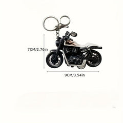 Mini Motorcycle Toy School Bag Pendant Couple Keychain