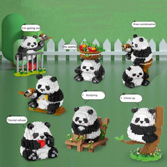 Build Your Own Panda 903 Piece Building Blocks DIY Toy Set
