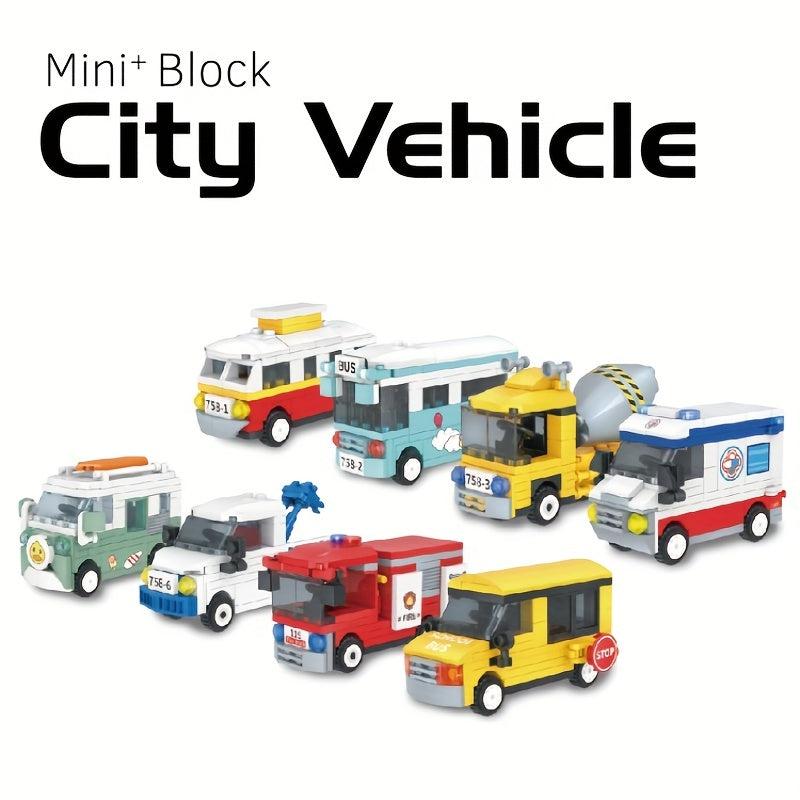 Vehicle Building Blocks Toy for Children and Friends